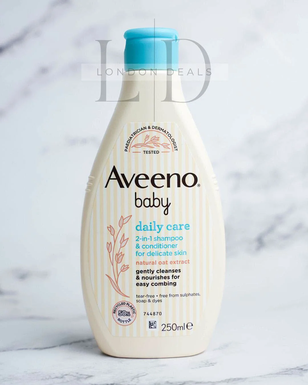 Aveeno Baby Daily Care 2-in-1 Shampoo & Conditioner, 250 ml